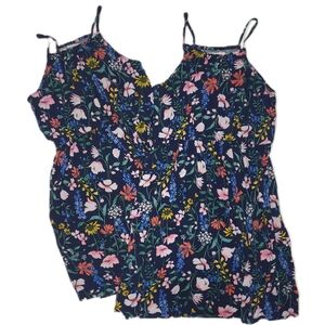 Girl's "sister set" of matching casual dresses. Sz M & Sz L.